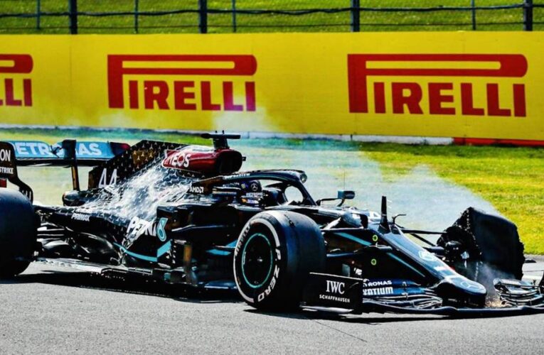 Un final histórico en la Fórmula 1: Lewis Hamilton ganó en Silverstone con una goma pinchada