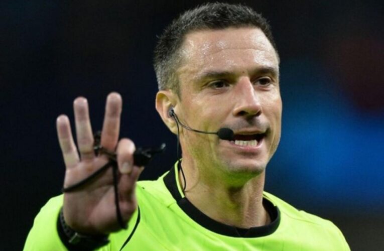 Terna arbitral eslovena para el debut de Argentina